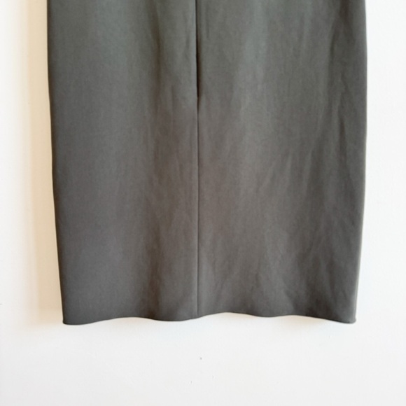 THEORY • Column Shift Dress in Green Slate - Picture 9 of 12
